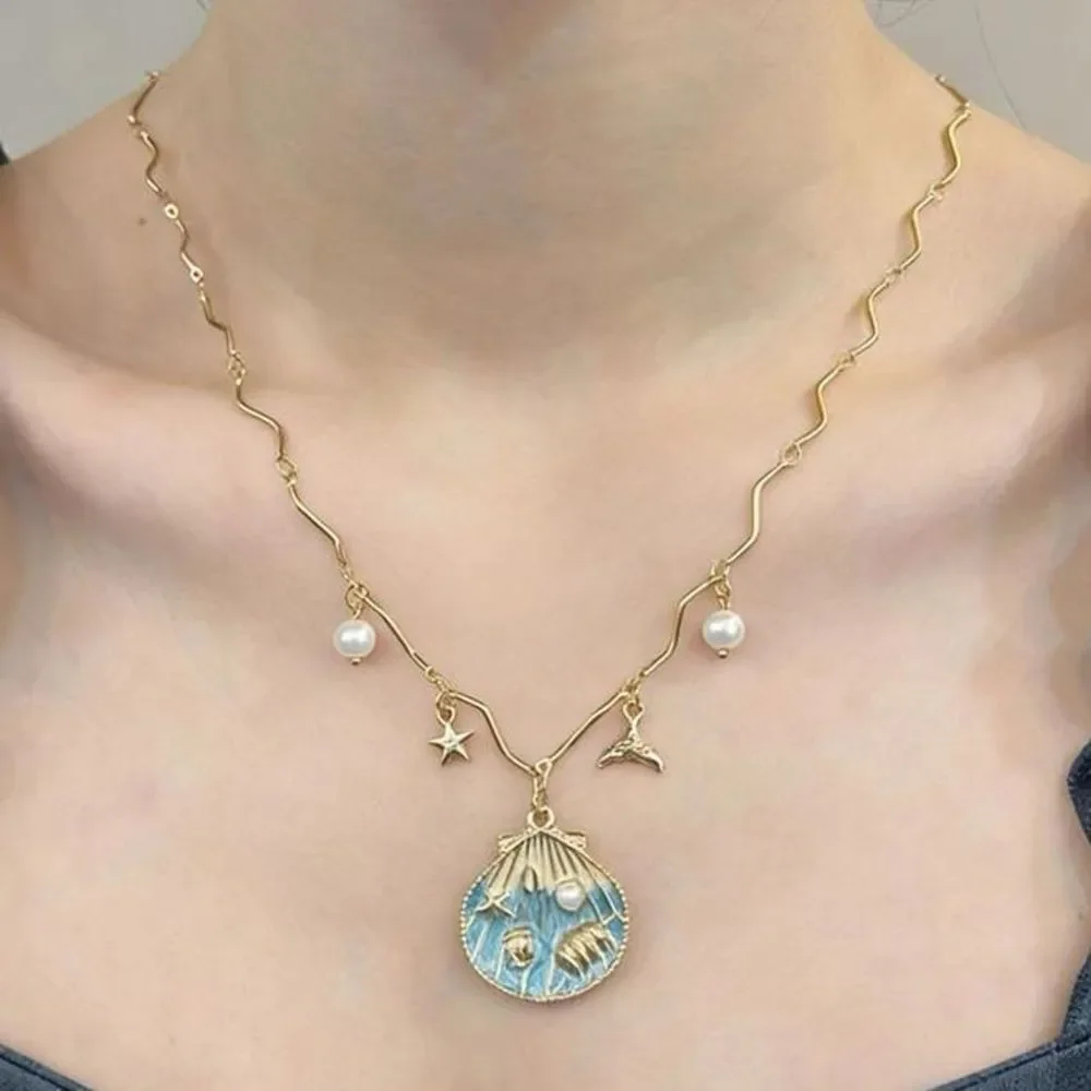 Seashell necklace N1955